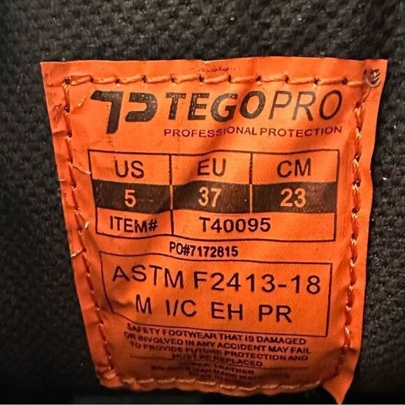 TegoPro Composite Toe Waterproof Slip Resistant Wellington Work Boot Brown 5 - Picture 9 of 9